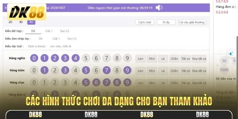 Các hình thức chơi đa dạng cho bạn tham khảo