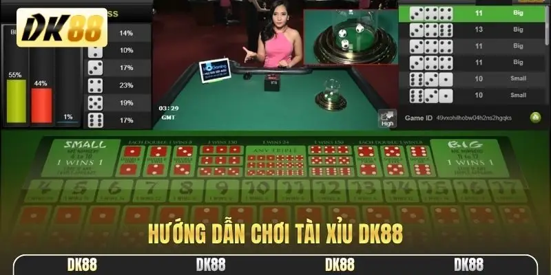 Hướng dẫn chơi tài xỉu DK88
